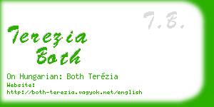 terezia both business card