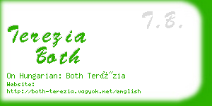 terezia both business card
